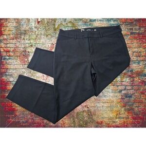 OLD‎ NAVY Women's 14 High Rise Pixie Never-Fade Black Chino Khaki Pants Slacks